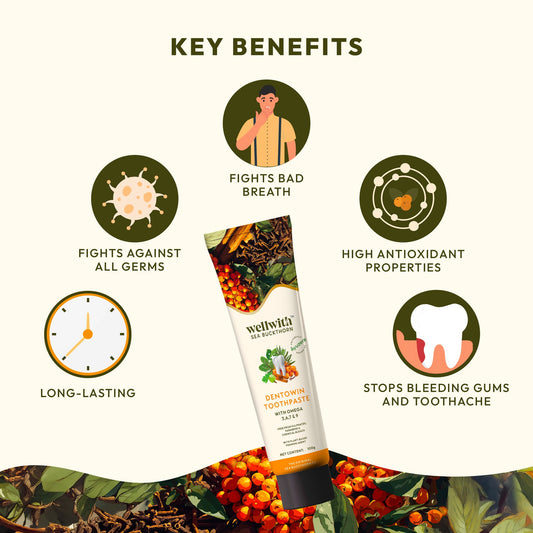 DENTOWIN SEABUCKTHORN HERBAL TOOTHPASTE 100GM