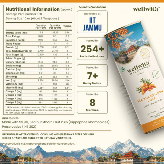 SEA BUCKTHORN JUICE (PULP) 300ml