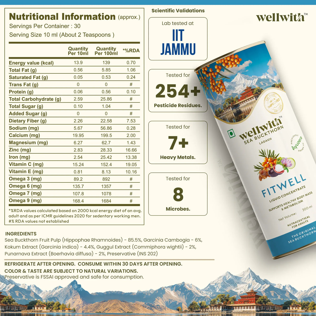 SEA BUCKTHORN FITWELL 300ML
