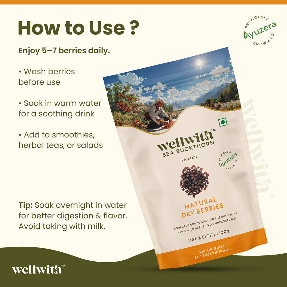 SEA BUCKTHORN DRY BERRY 100GM