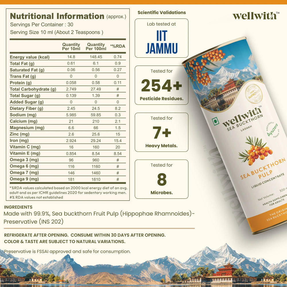 SEA BUCKTHORN JUICE (PULP) 300ml