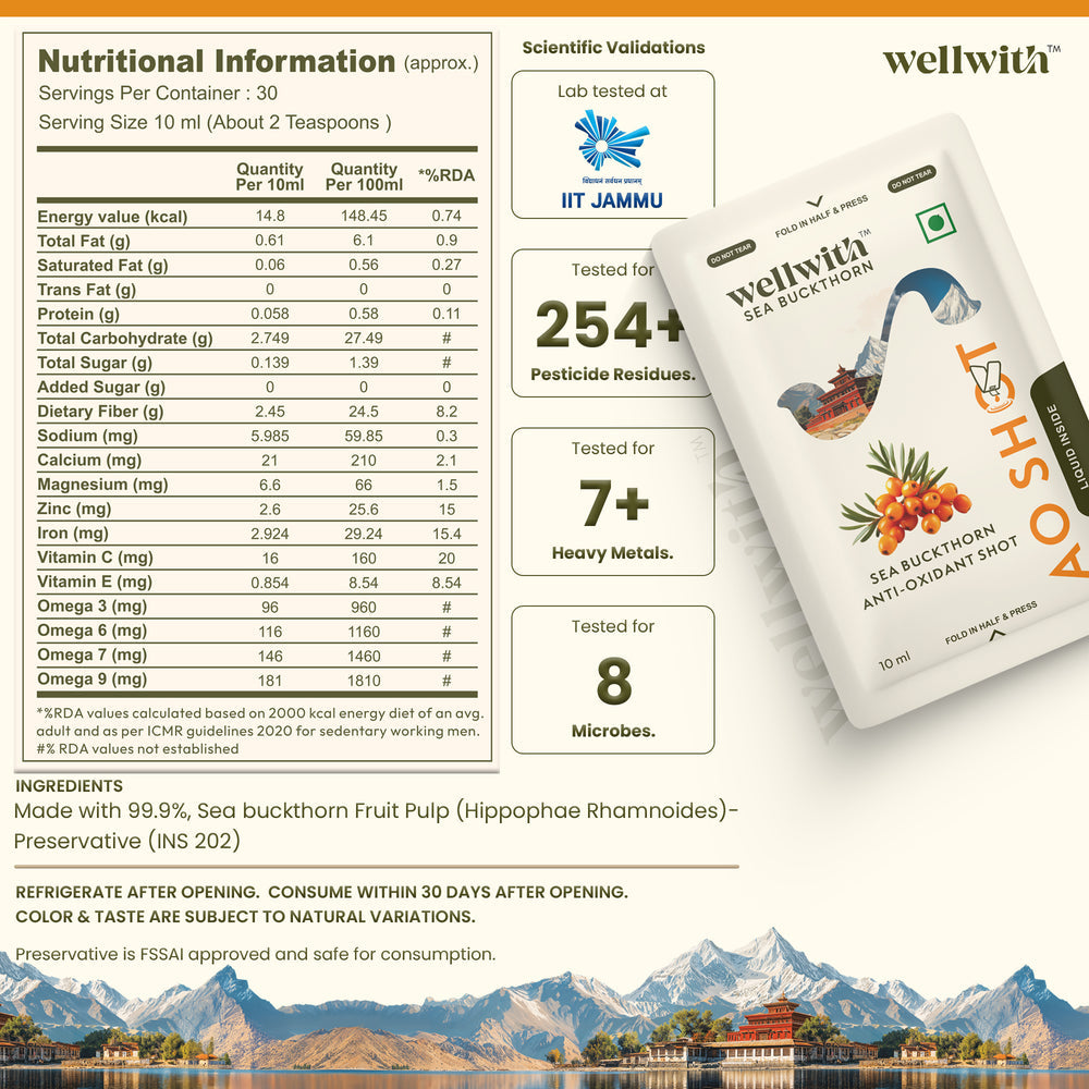 SEA BUCKTHORN ANTIOXIDANT (AO) SHOT